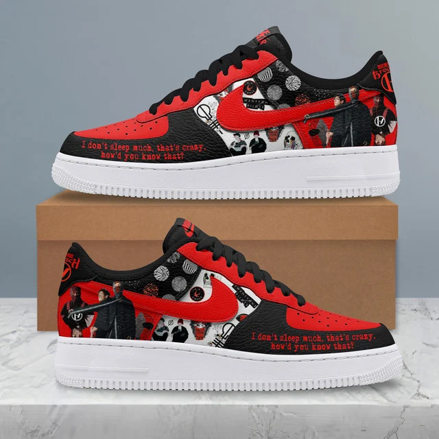 Twenty One Pilots "The Contract" Special Air Force 1 Sneaker Twenty One Pilots "The Contract" Special Air Force 1 Sneaker