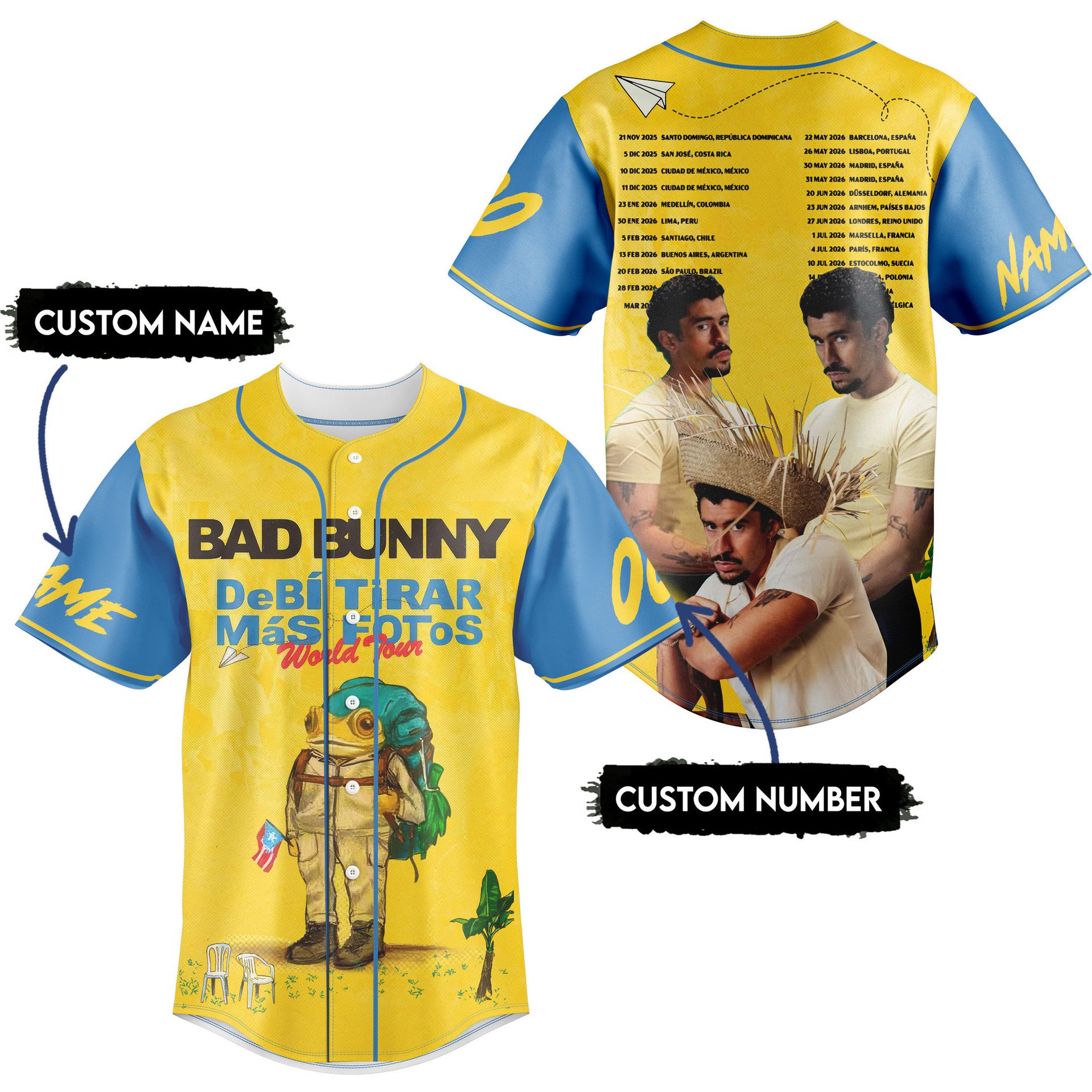 Bad Bunny Baseball Jersey Bad Bunny Baseball Jersey