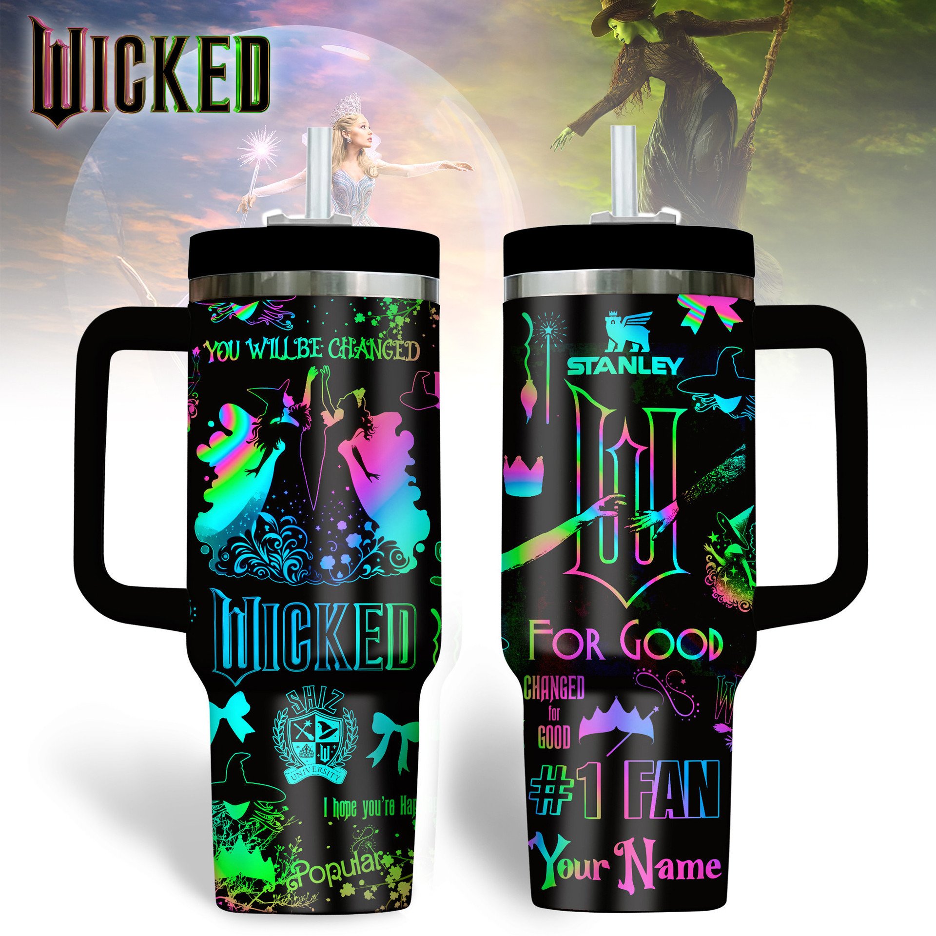 Wicked Film Stanley Tumbler Cup Wicked Film Stanley Tumbler Cup