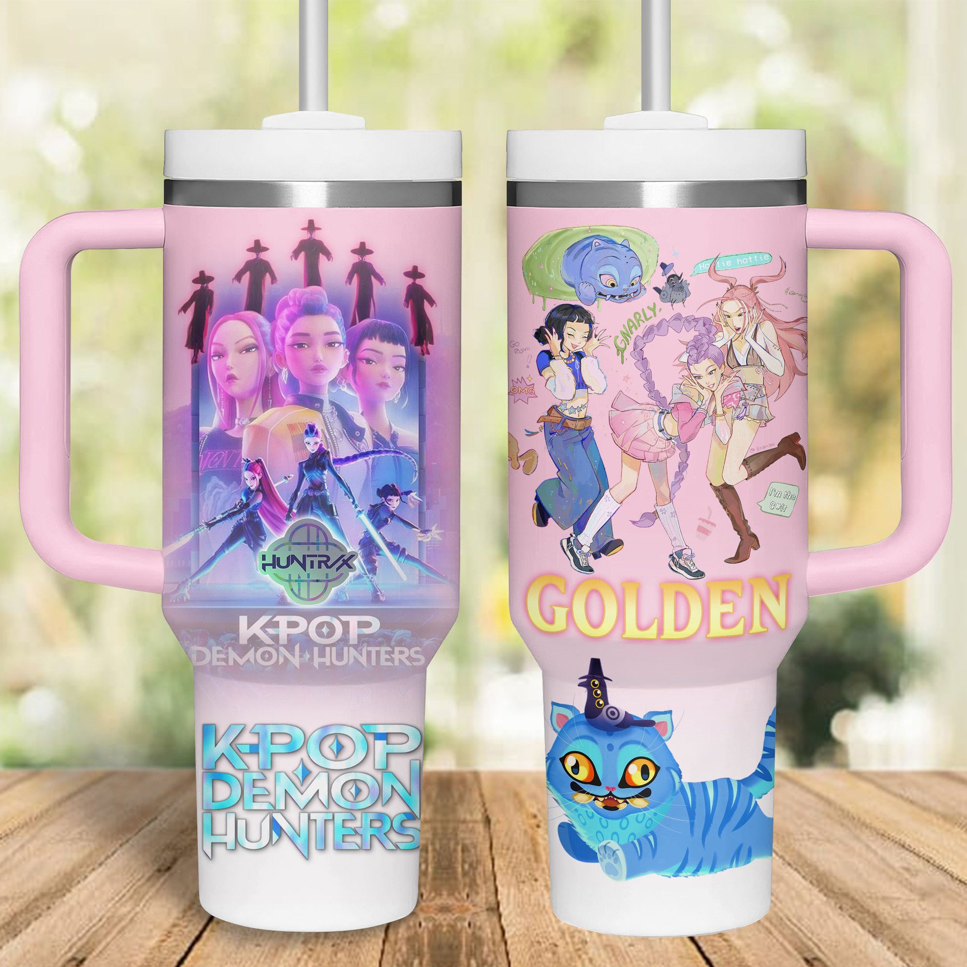 KPop Demon Hunters 2025 Saja Boys Stanley Tumbler 40oz KPop Demon Hunters 2025 Saja Boys Stanley Tumbler 40oz