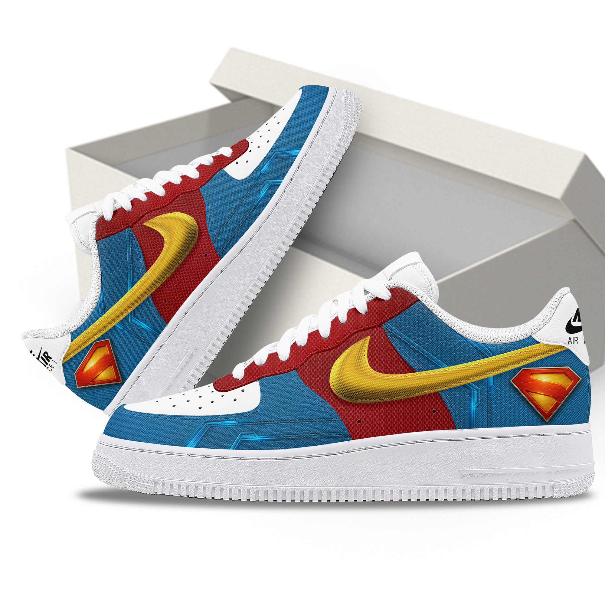 Superman Cosplay Limited Edition Air Force 1 Sneaker Superman Cosplay Limited Edition Air Force 1 Sneaker