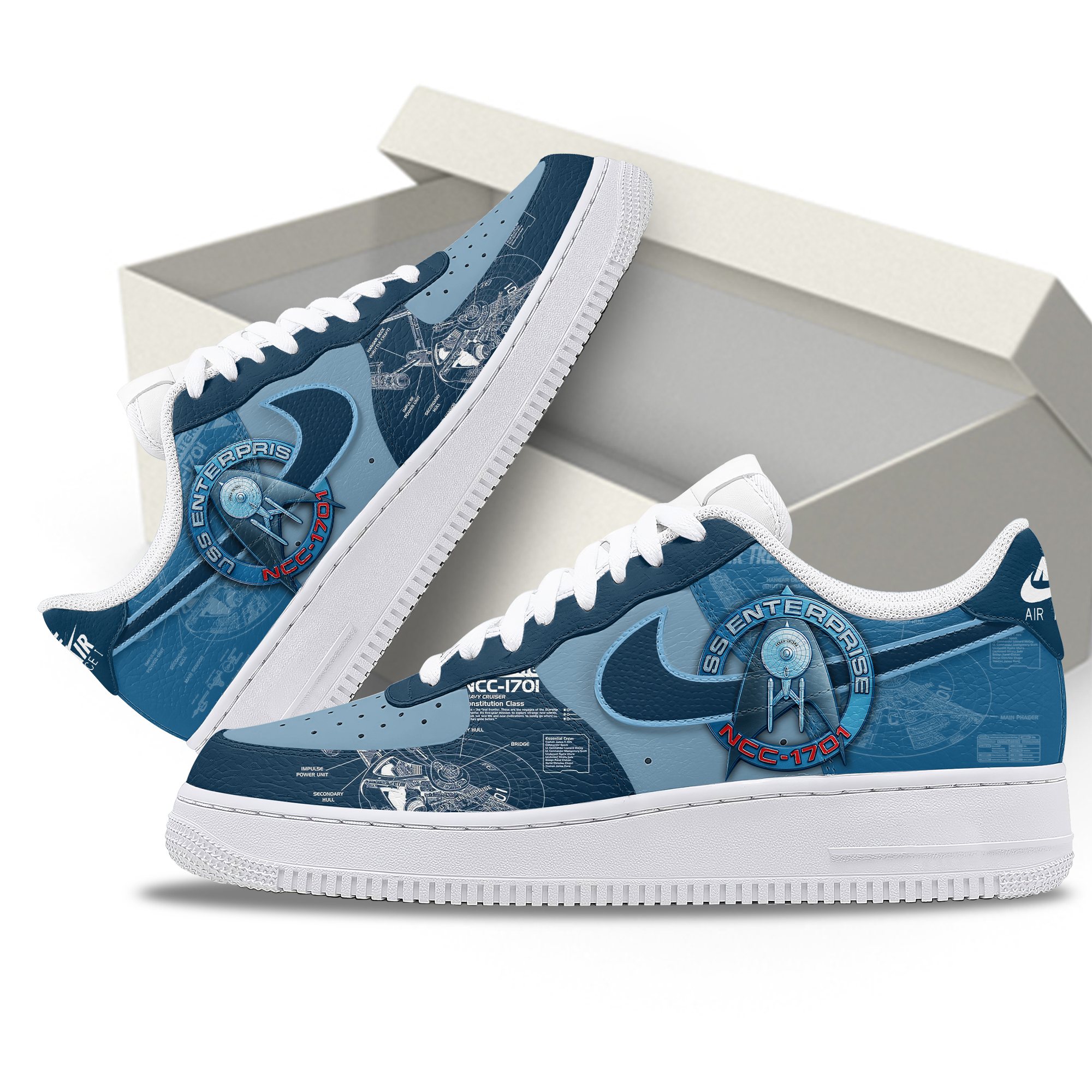 Star Trek USS Enterprise Special Air Force 1 Sneaker Star Trek USS Enterprise Special Air Force 1 Sneaker