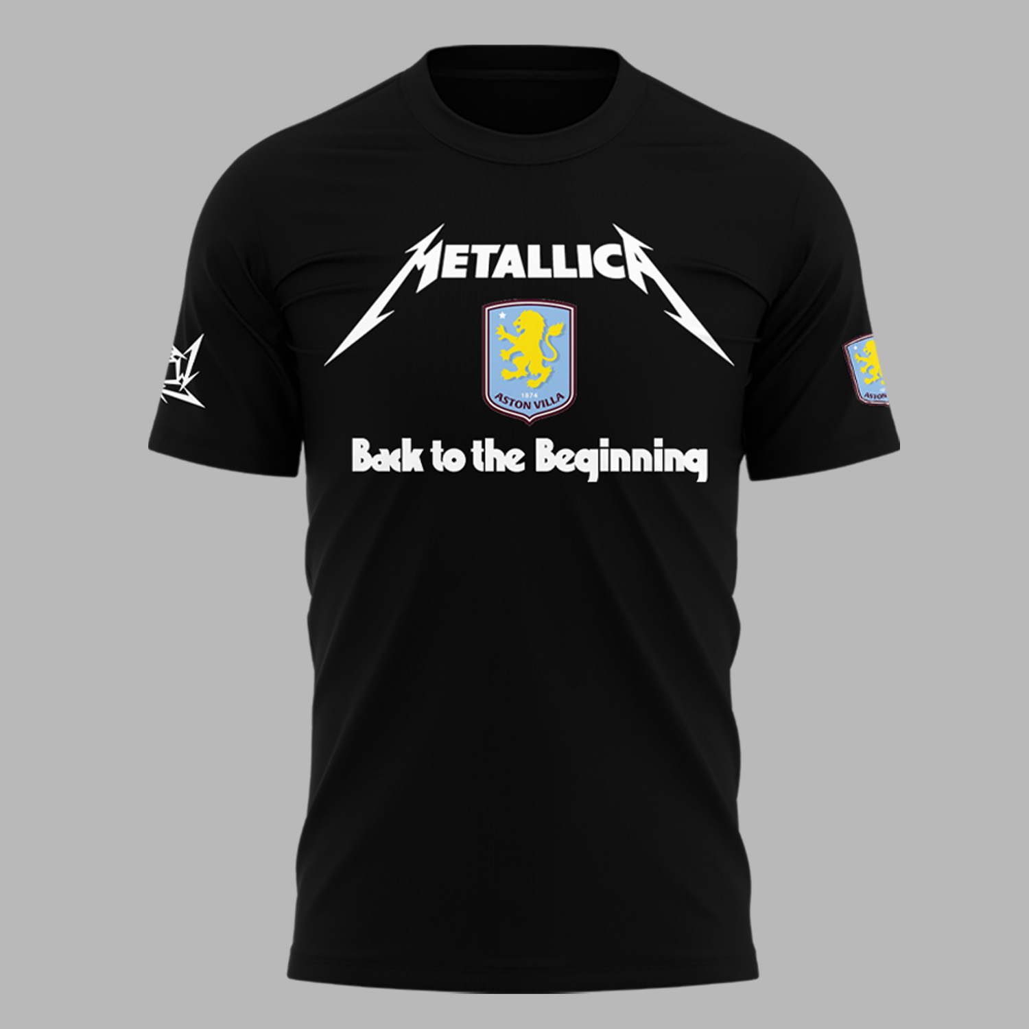 Metallica x Aston Villa Exclusive Version 2025 Black Shirt Metallica x Aston Villa Exclusive Version 2025 Black Shirt