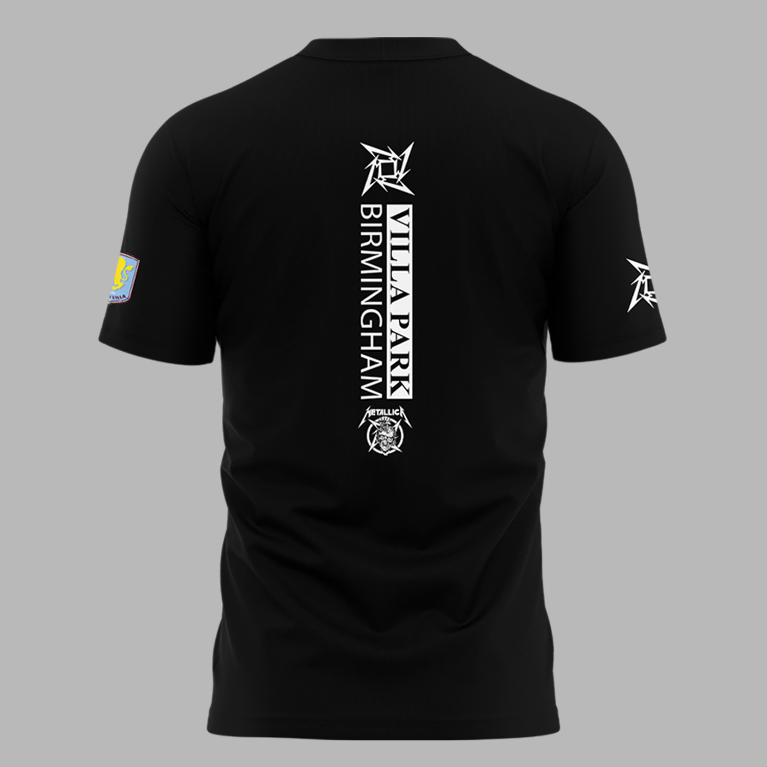 Metallica x Aston Villa Exclusive Version 2025 Black Shirt Metallica x Aston Villa Exclusive Version 2025 Black Shirt