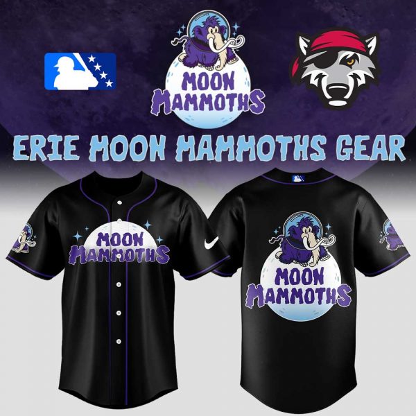 Limited Edition Erie Moon Mammoths Uniform Black Jersey
