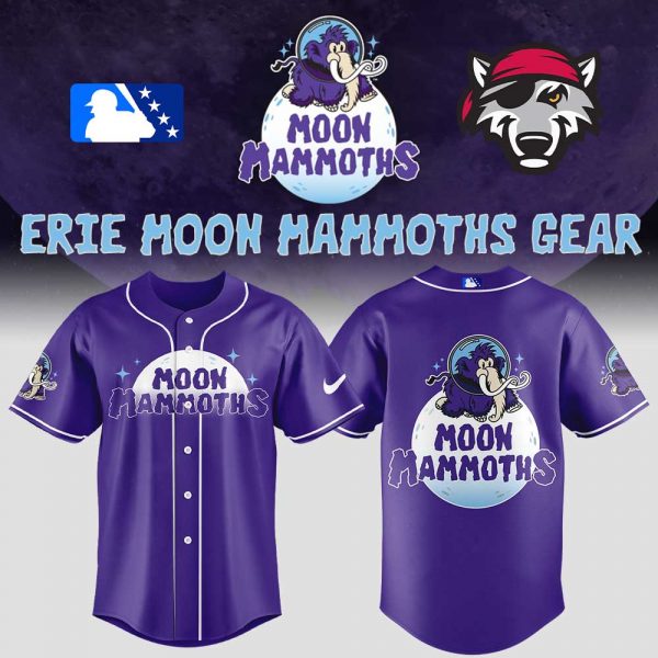 Limited Edition Erie Moon Mammoths Uniform Purple Jersey