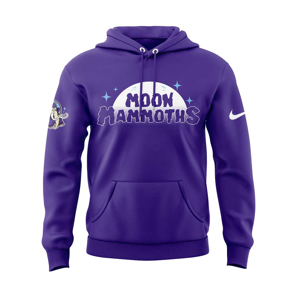 Limited Edition Erie Moon Mammoths Uniform Purple Hoodie Limited Edition Erie Moon Mammoths Uniform Purple Hoodie