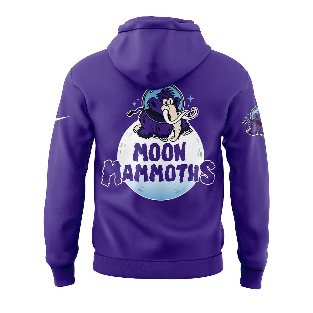 Limited Edition Erie Moon Mammoths Uniform Purple Hoodie Limited Edition Erie Moon Mammoths Uniform Purple Hoodie