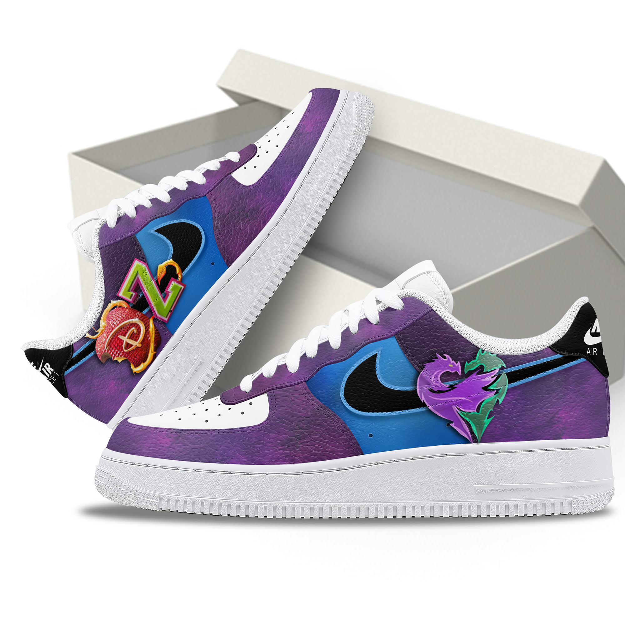 Descendants Zombies Worlds Collide Tour Disney Concerts Air Force 1 Sneakers Descendants Zombies Worlds Collide Tour Disney Concerts Air Force 1 Sneakers