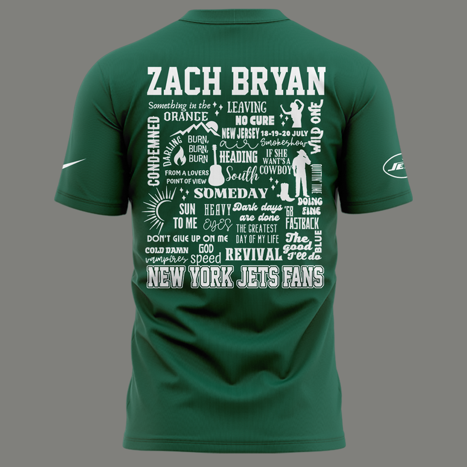 Zach Bryan x New York Jets 2025 T-shirt Zach Bryan x New York Jets 2025 T-shirt