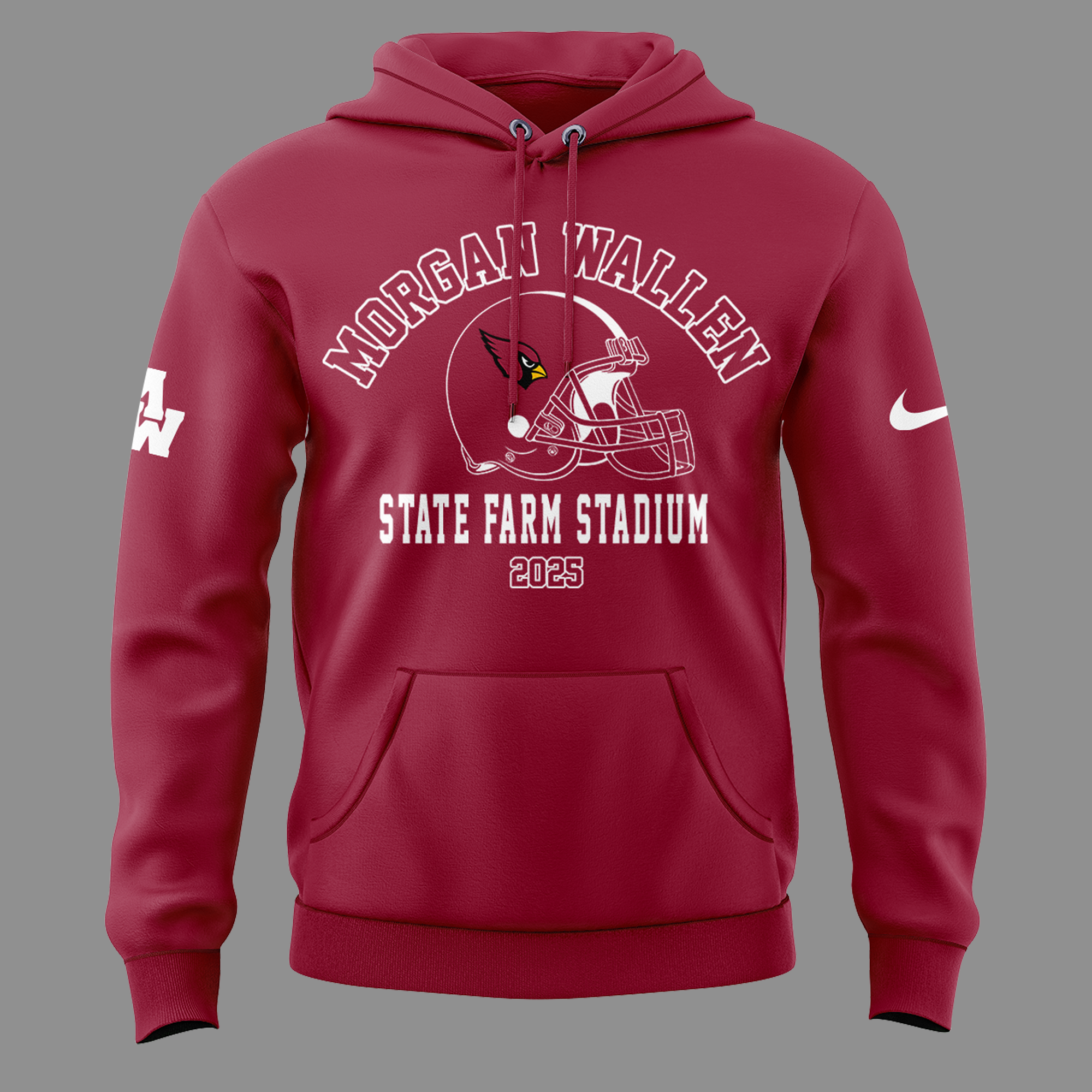Morgan Wallen x Arizona Cardinals 2025 Tour State Farm Stadium Hoodie Morgan Wallen x Arizona Cardinals 2025 Tour State Farm Stadium Hoodie