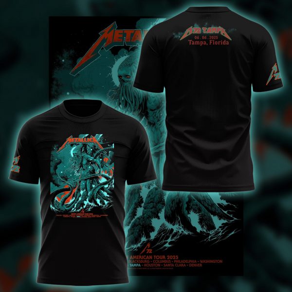 Limited Edition #M72Tampa Pop-up Black TShirt V2