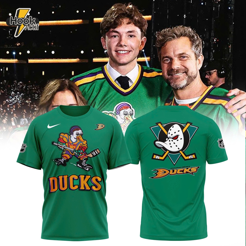 Anaheim Ducks Quack Attack Retro Edition Special Green Tee Anaheim Ducks Quack Attack Retro Edition Special Green Tee