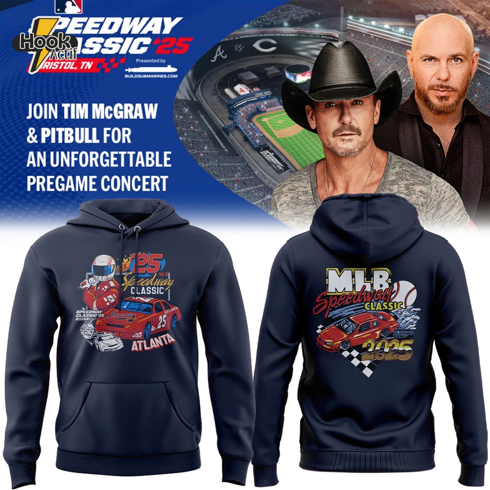 Atlanta Braves MLB Speedway Classic 2025 Special Edition Hoodie Atlanta Braves MLB Speedway Classic 2025 Special Edition Hoodie