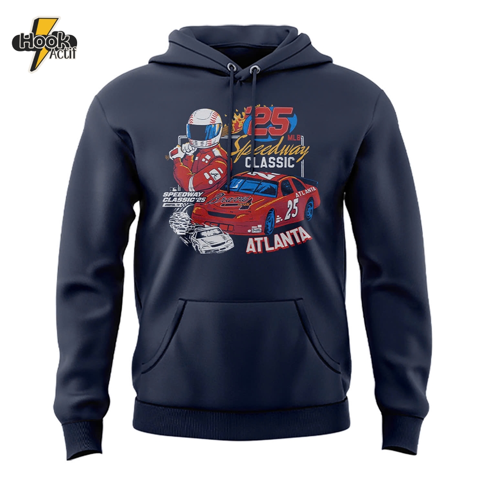 Atlanta Braves MLB Speedway Classic 2025 Special Edition Hoodie Atlanta Braves MLB Speedway Classic 2025 Special Edition Hoodie