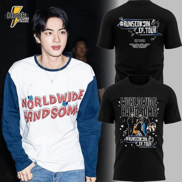 BTS RUNSEOKJIN_EP.TOUR' 25 "Worldwide Handsome" Special Black Tee