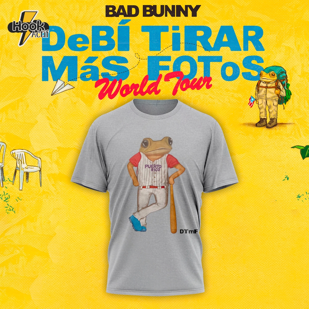 Bad Bunny Debió Tirar Más Fotos Concho Baseball Tee Bad Bunny Debió Tirar Más Fotos Concho Baseball Tee