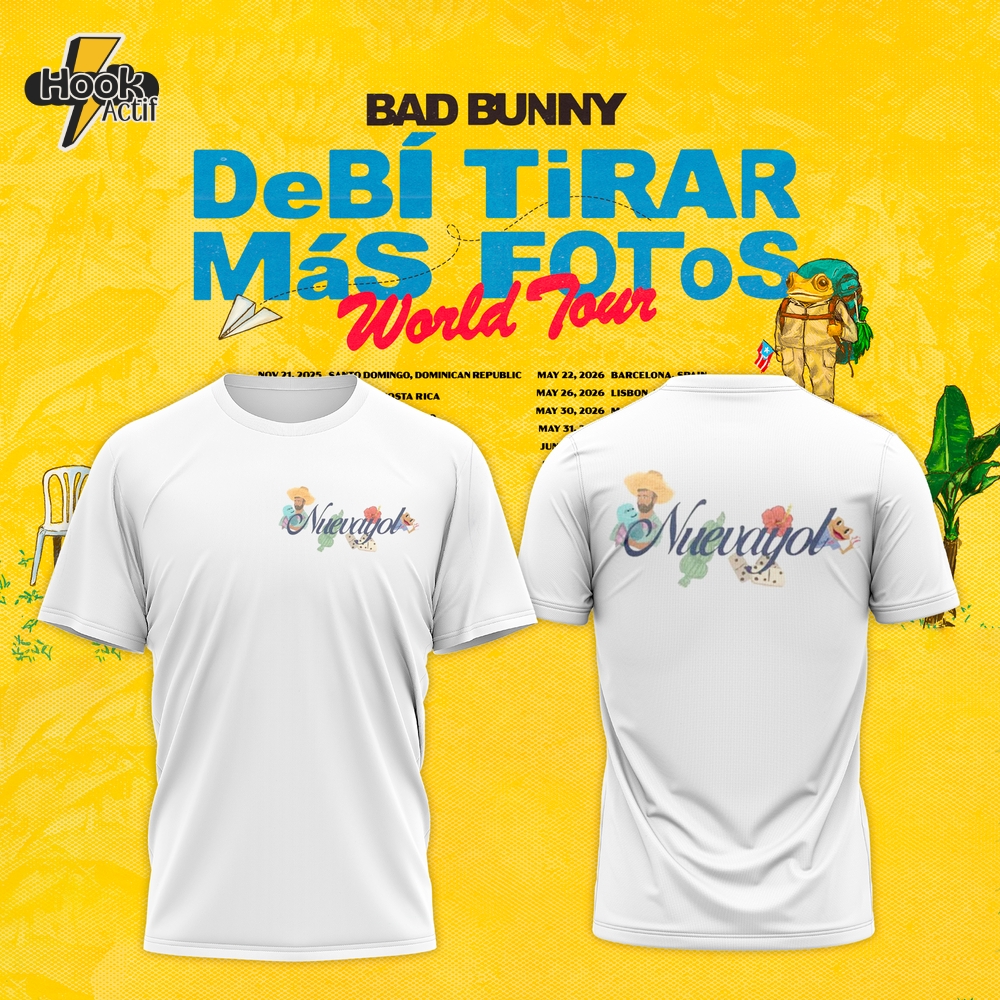 Bad Bunny Debió Tirar Más Fotos Nuevayol White Tee Bad Bunny Debió Tirar Más Fotos Nuevayol White Tee