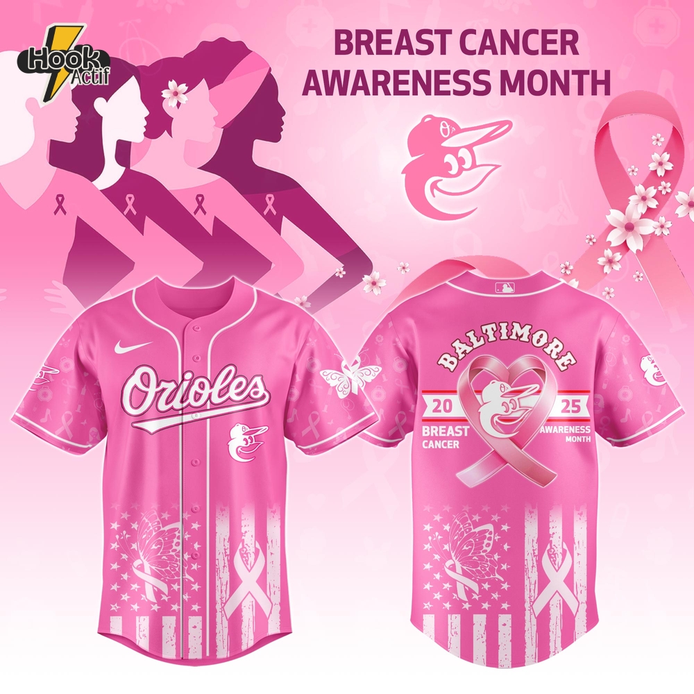 Baltimore Orioles MLB x Breast Cancer Awareness Month Jersey 2025 Baltimore Orioles MLB x Breast Cancer Awareness Month Jersey 2025