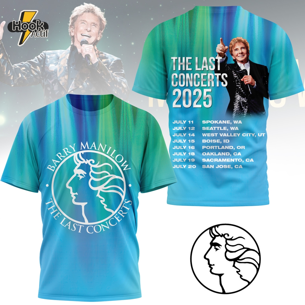 Barry Manilow The Last Concerts 2025 Limited Edition Shirt Barry Manilow The Last Concerts 2025 Limited Edition Shirt