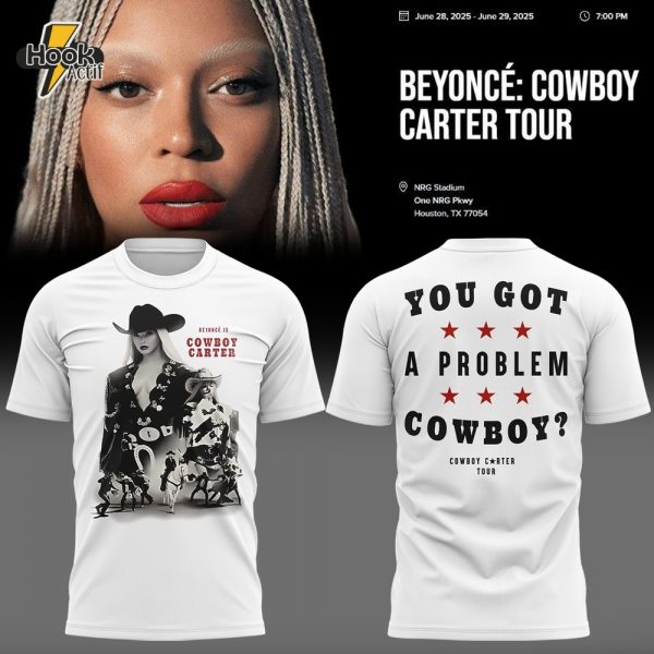 Beyonce x Houston Texans Tour 2025 White T-shirt