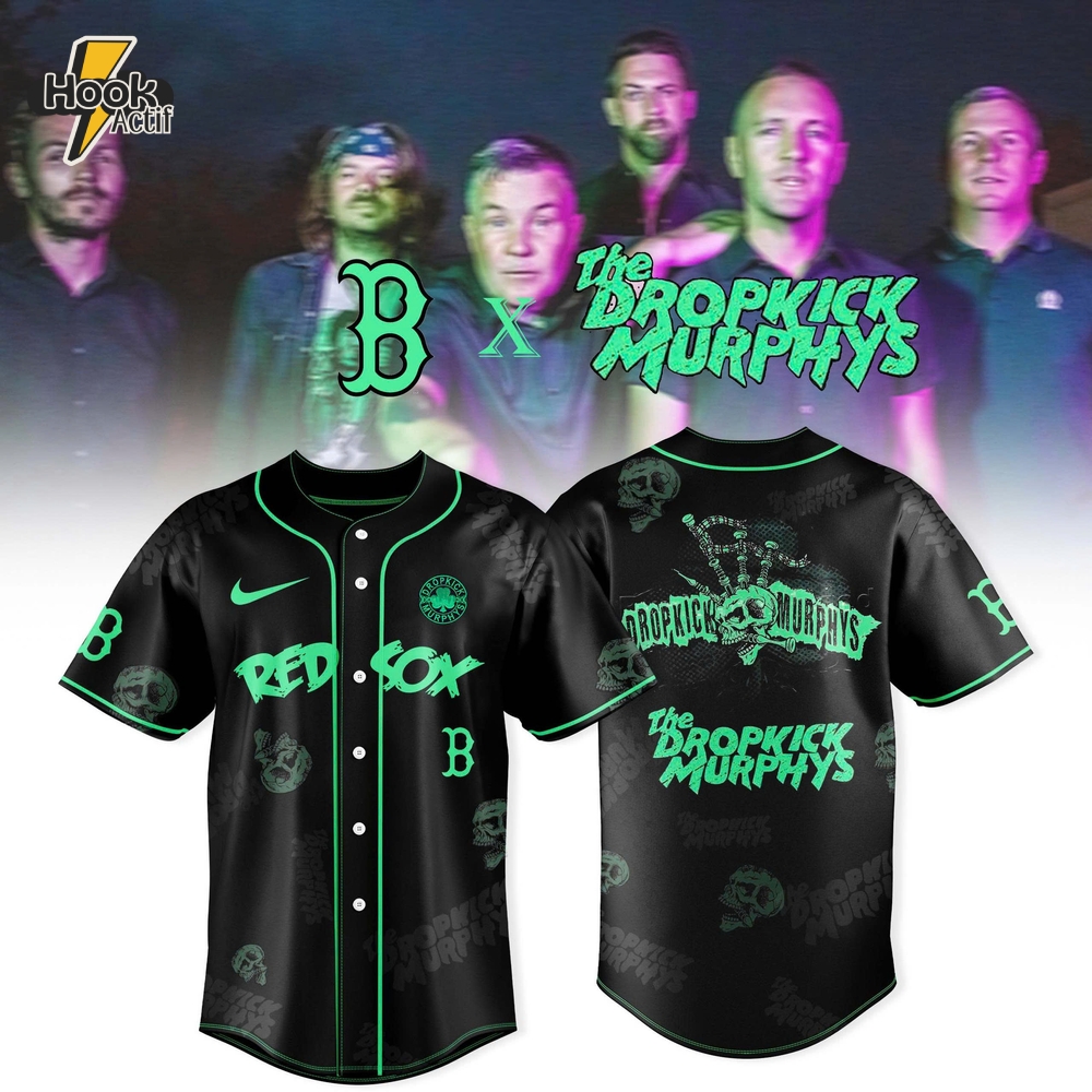 Boston Red Sox MLB x Dropkick Murphys Limited Jersey 2025 Boston Red Sox MLB x Dropkick Murphys Limited Jersey 2025
