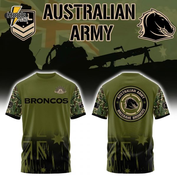 Brisbane Broncos NRL x Australian ARMY Limited Shirt