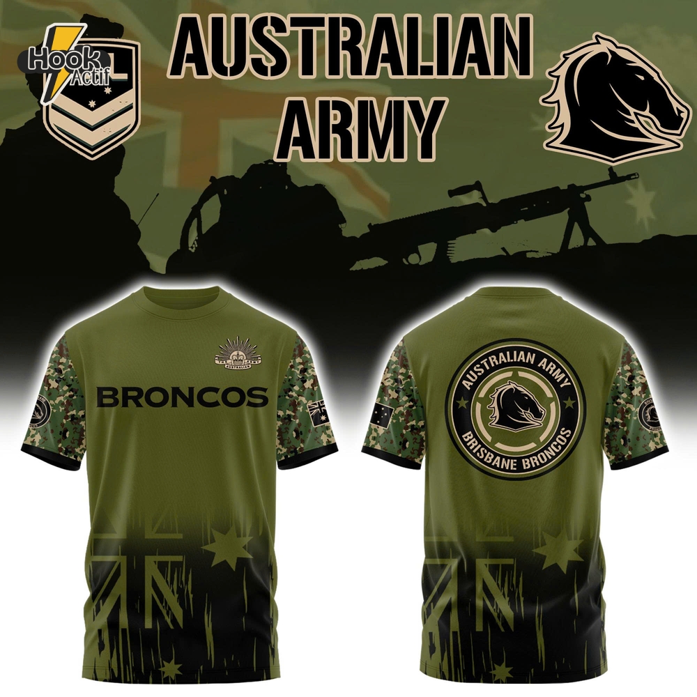 Brisbane Broncos NRL x Australian ARMY Limited Shirt Brisbane Broncos NRL x Australian ARMY Limited Shirt