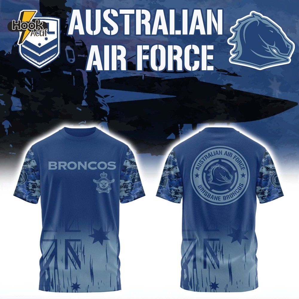 Brisbane Broncos NRL x Australian Air Force Limited Shirt Brisbane Broncos NRL x Australian Air Force Limited Shirt