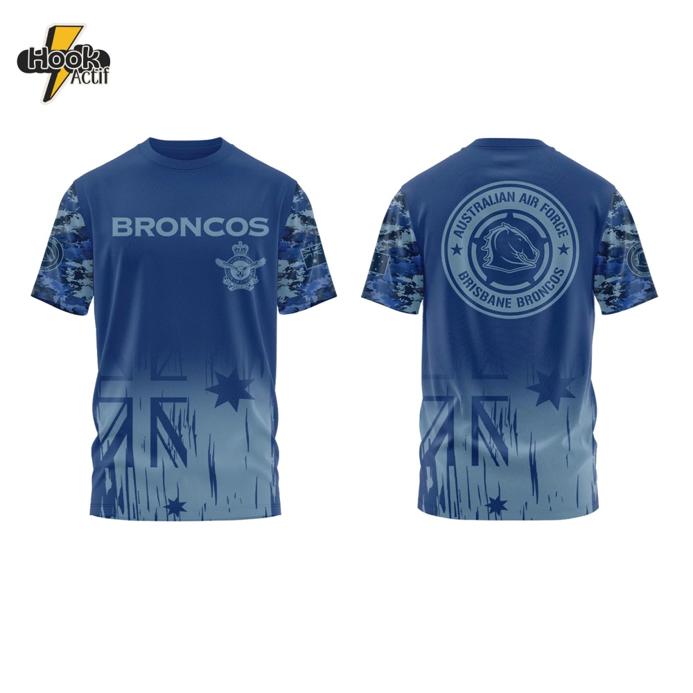 Brisbane Broncos NRL x Australian Air Force Limited Shirt Brisbane Broncos NRL x Australian Air Force Limited Shirt