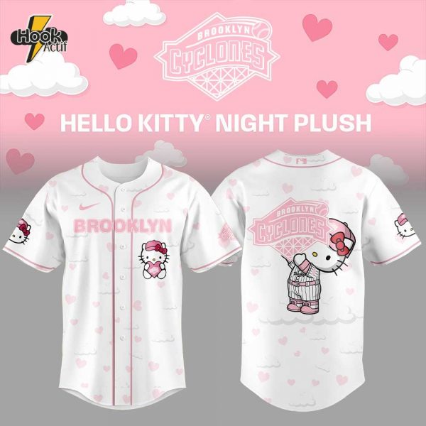 Brooklyn Cyclones Hello Kitty Night 2025 Baseball Jersey