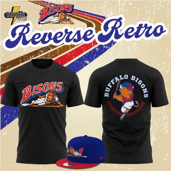 Buffalo Bisons Reverse Retro 2025 Limited Edition T-shirt - Black