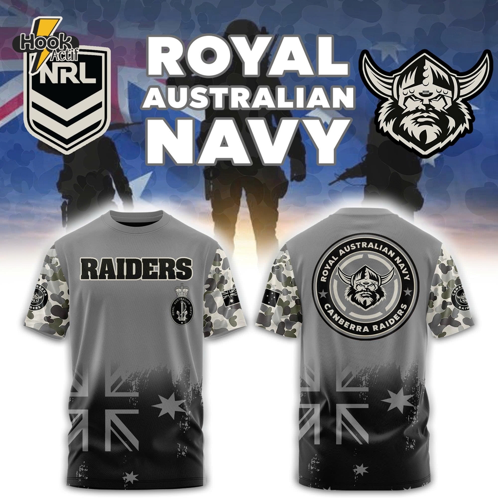 Canberra Raiders NRL x Royal Australian Navy Limited Shirt Canberra Raiders NRL x Royal Australian Navy Limited Shirt