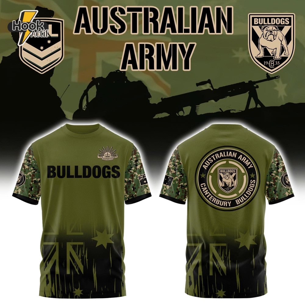 Canterbury Bulldogs NRL x Australian ARMY Limited Shirt Canterbury Bulldogs NRL x Australian ARMY Limited Shirt