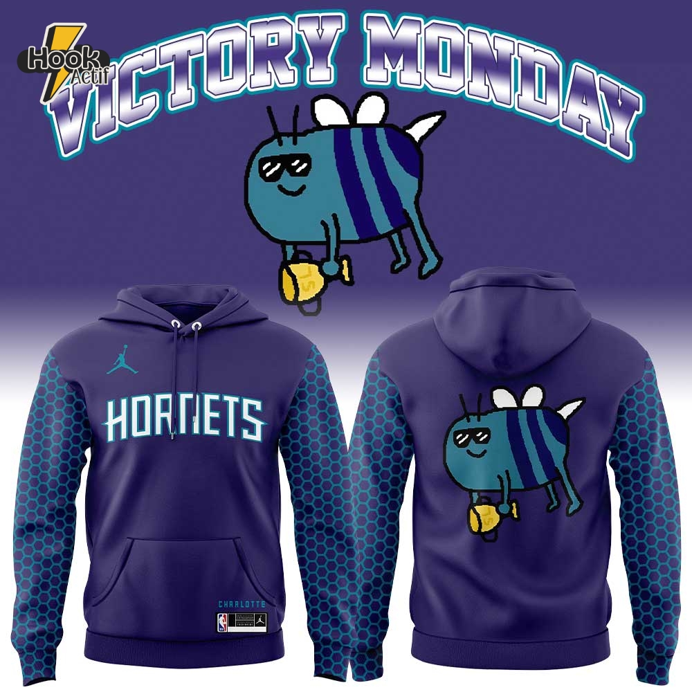 Charlotte Hornets Victory Monday Logo Hoodie Charlotte Hornets Victory Monday Logo Hoodie
