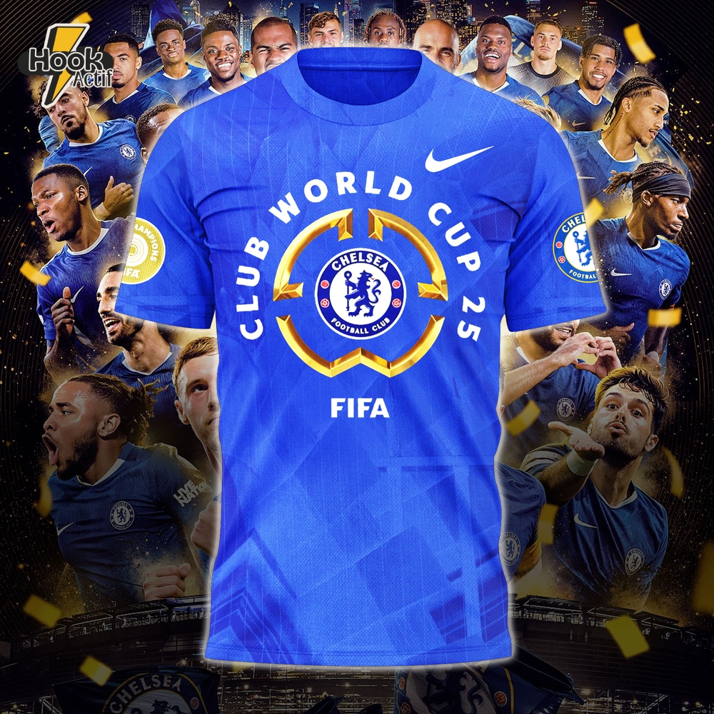 Chelsea FC Champions FIFA Club World Cup 2025 Blue T-Shirt Chelsea FC Champions FIFA Club World Cup 2025 Blue T-Shirt