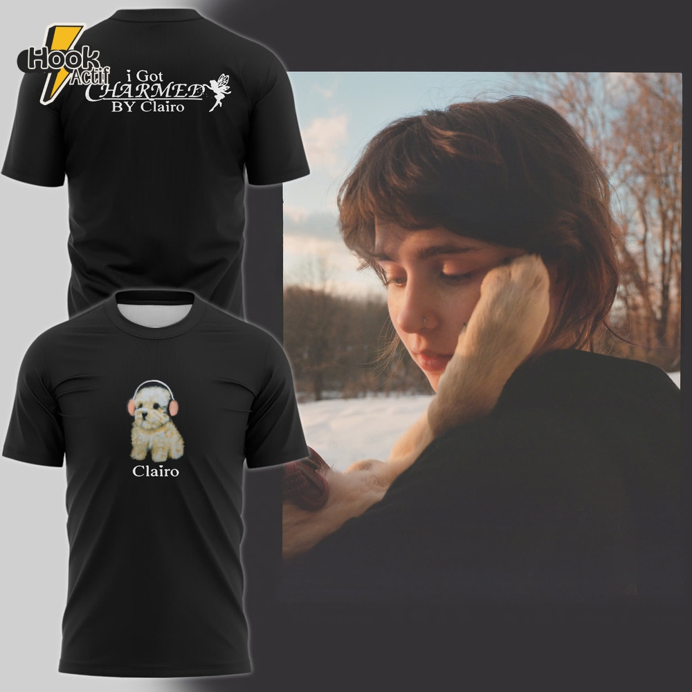 Clairo Puppy Charm T-Shirt - Limited Edition Clairo Puppy Charm T-Shirt - Limited Edition