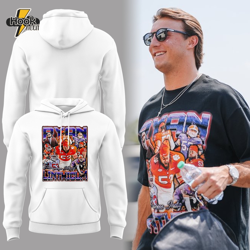 Clemson Tigers "LINTHICUM" Hoodie - White Clemson Tigers "LINTHICUM" Hoodie - White