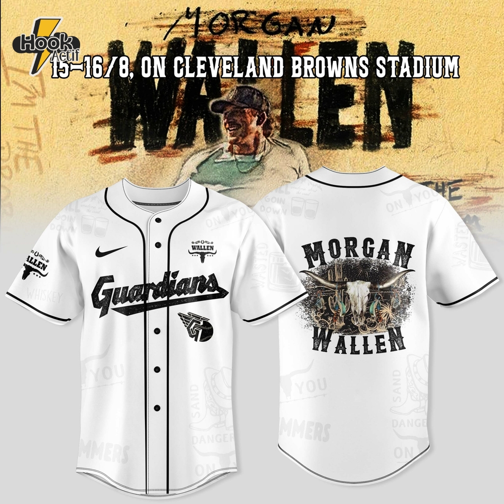 Cleveland Guardians MLB x Morgan Wallen World Tour 2025 Jersey Cleveland Guardians MLB x Morgan Wallen World Tour 2025 Jersey