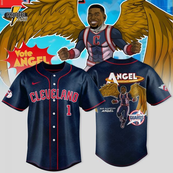 Cleveland Guardians x Guardian Power: All-Star Edition "Angel" Special Black Baseball Jersey