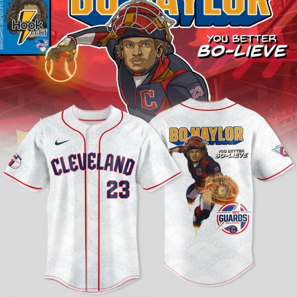 Cleveland Guardians x Guardian Power: All-Star Edition "Bo Naylor" Special White Baseball Jersey