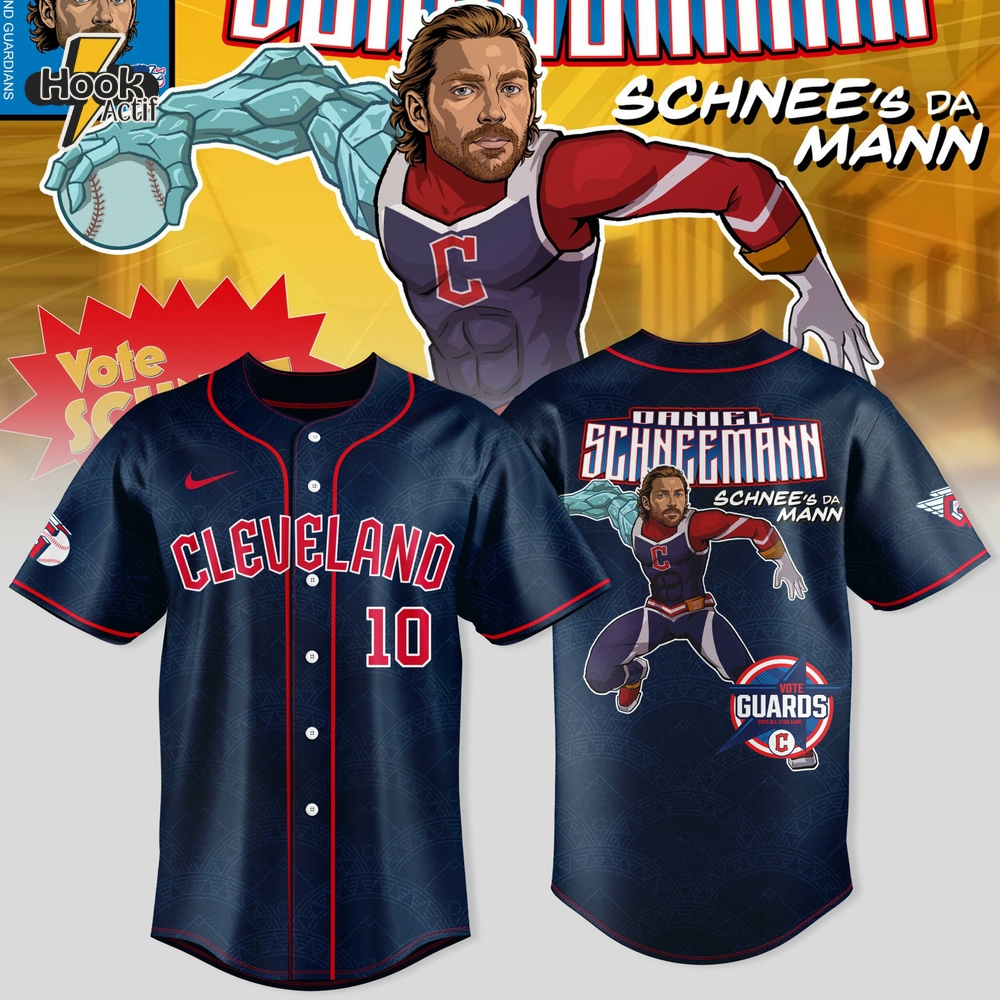 Cleveland Guardians x Guardian Power: All-Star Edition "Daniel Schneemann" Special Baseball Jersey Cleveland Guardians x Guardian Power: All-Star Edition "Daniel Schneemann" Special Baseball Jersey