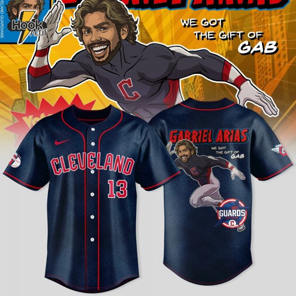 Cleveland Guardians x Guardian Power: All-Star Edition "Gabriel Arias" Special Black Baseball Jersey
