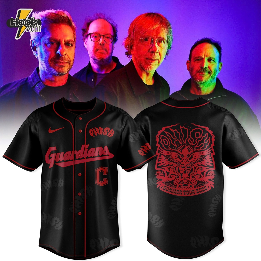 Cleveland Guardians x Phish Band Progressive Field Jams 2025 Special Baseball Jersey Cleveland Guardians x Phish Band Progressive Field Jams 2025 Special Baseball Jersey