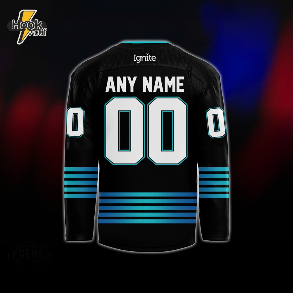 Columbus River Dragons "Legends Night" 2025 Hockey Jersey - Black Columbus River Dragons "Legends Night" 2025 Hockey Jersey - Black
