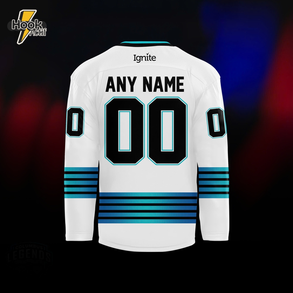 Columbus River Dragons "Legends Night" 2025 Hockey Jersey - White Columbus River Dragons "Legends Night" 2025 Hockey Jersey - White