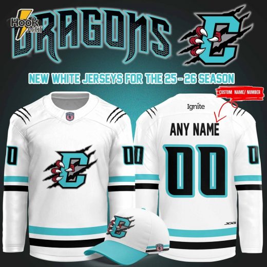 Columbus River Dragons New 2025 White Custom Hockey Jersey