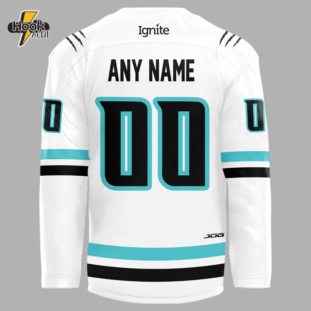 Columbus River Dragons New 2025 White Custom Hockey Jersey Columbus River Dragons New 2025 White Custom Hockey Jersey