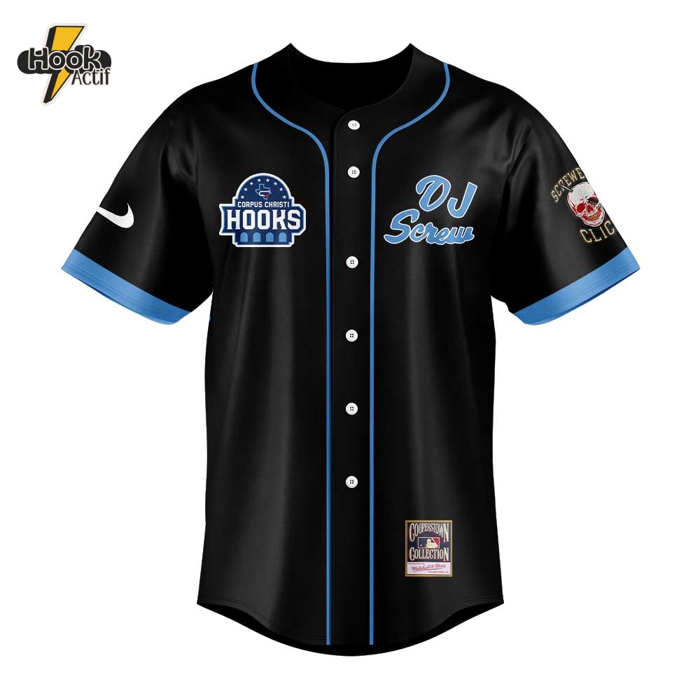 Corpus Christi Hooks x DJ Screw 2025 Special Baseball Jersey Corpus Christi Hooks x DJ Screw 2025 Special Baseball Jersey