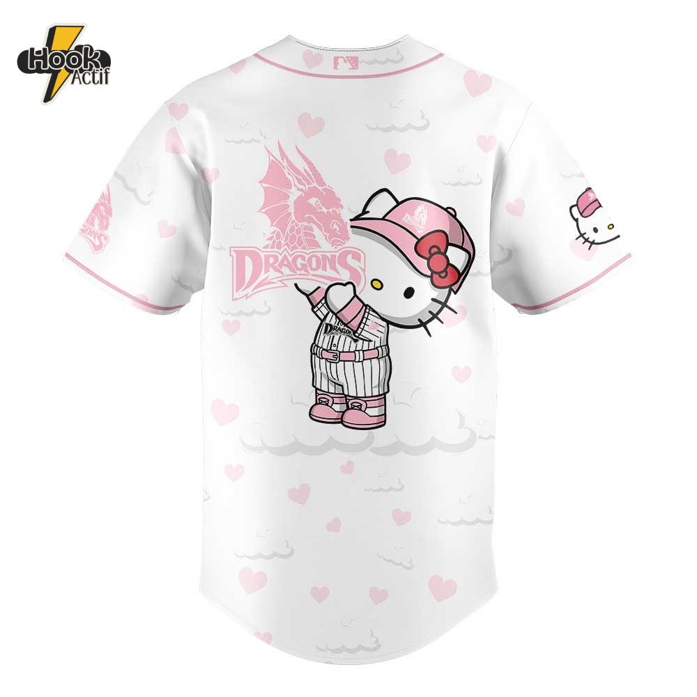 Dayton Dragons Hello Kitty Night 2025 Baseball Jersey Dayton Dragons Hello Kitty Night 2025 Baseball Jersey